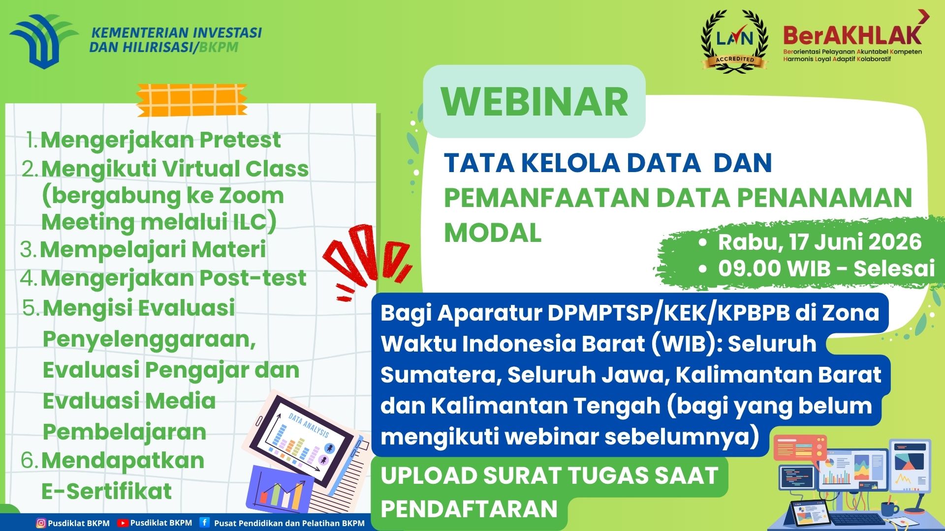 Webinar Tata Kelola Data dan Pemanfaatan Data Penanaman Modal