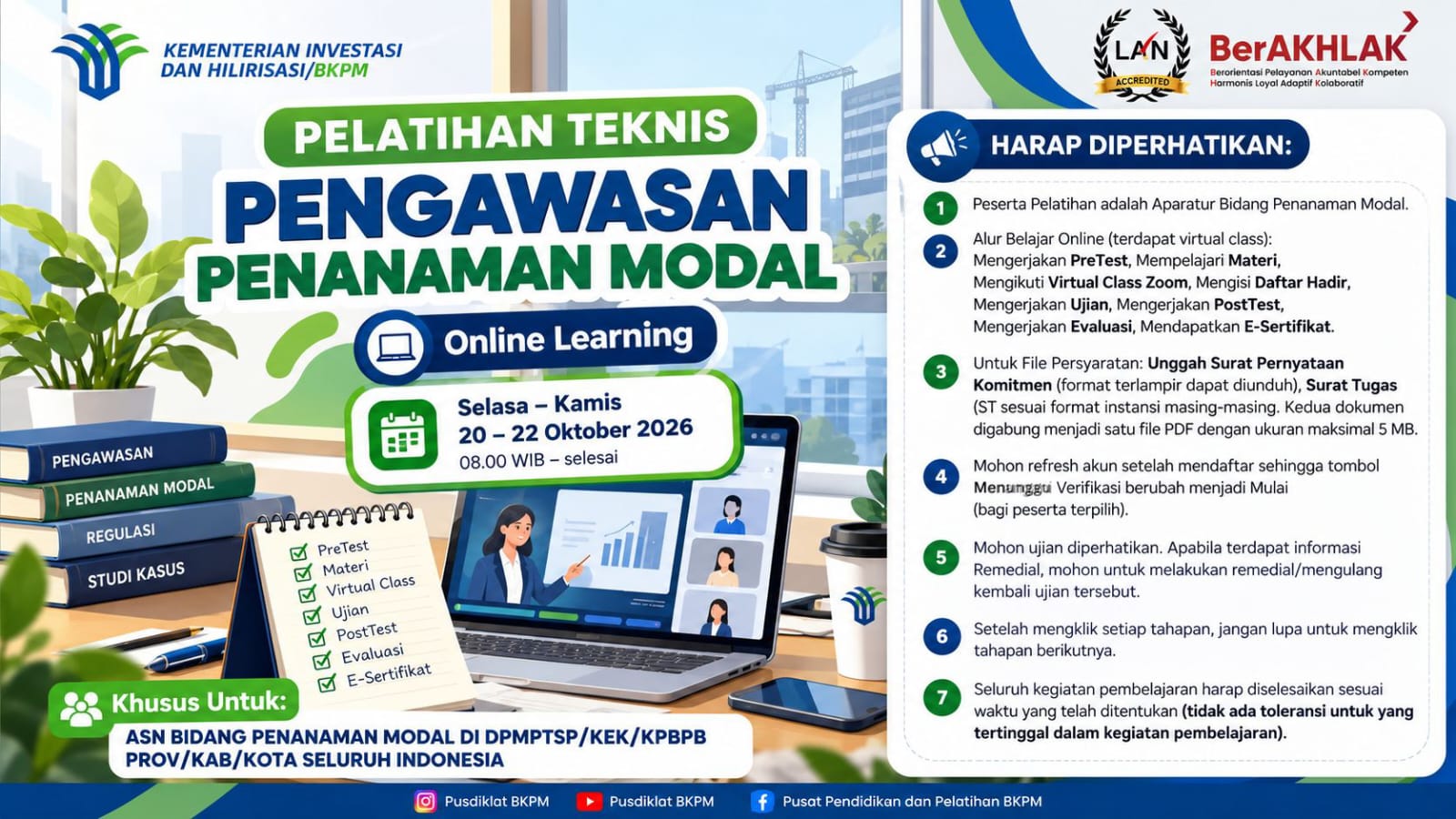 Pelatihan Teknis Pengawasan Penanaman Modal  - Angkatan IV