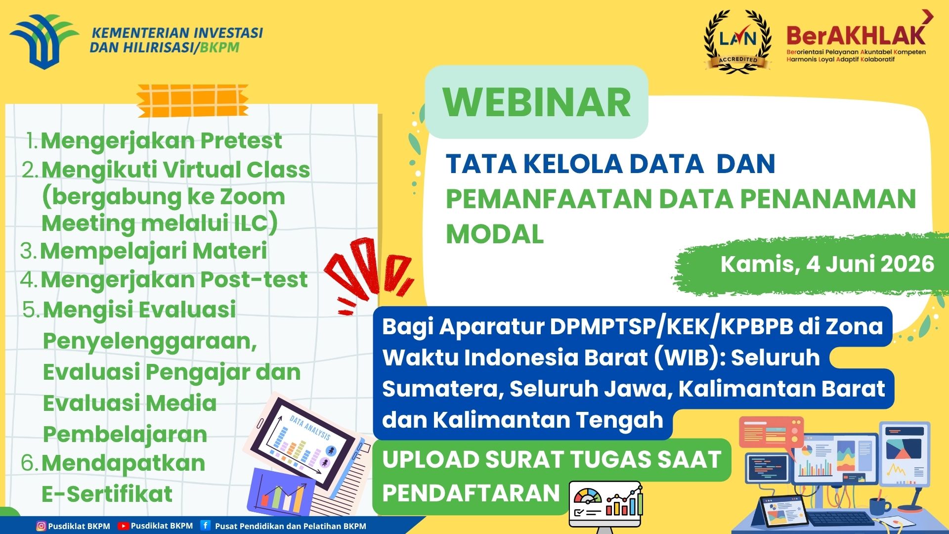 Webinar Tata Kelola Data dan Pemanfaatan Data Penanaman Modal