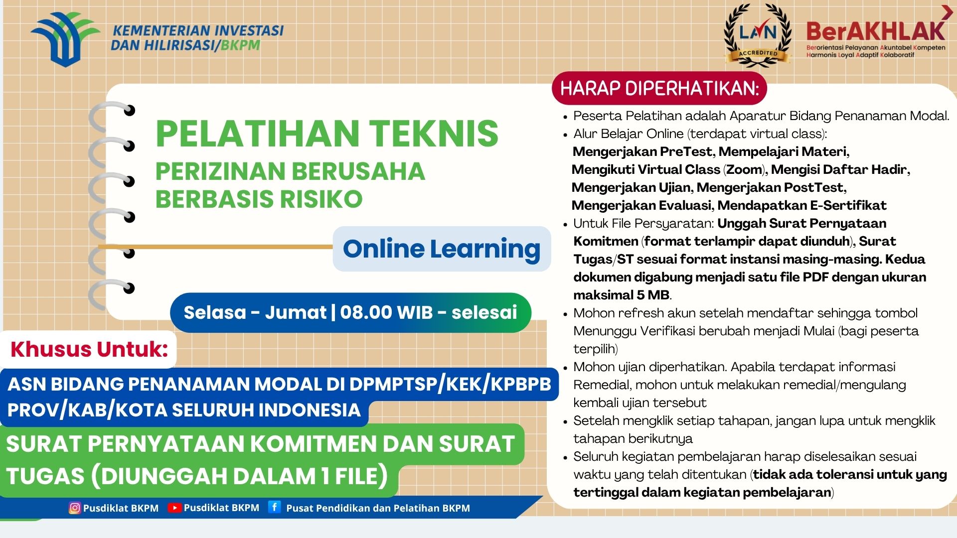 Pelatihan Teknis Perizinan Berusaha Berbasis Risiko - Angkatan II
