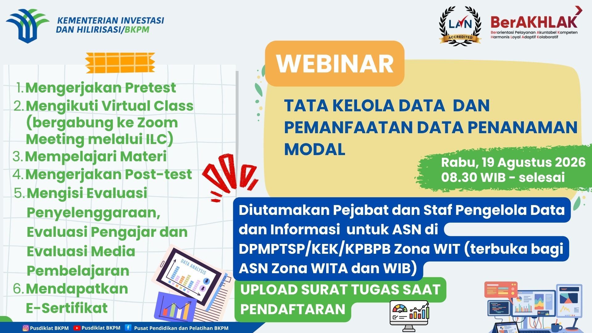 Webinar Tata Kelola Data dan Pemanfaatan Data Penanaman Modal