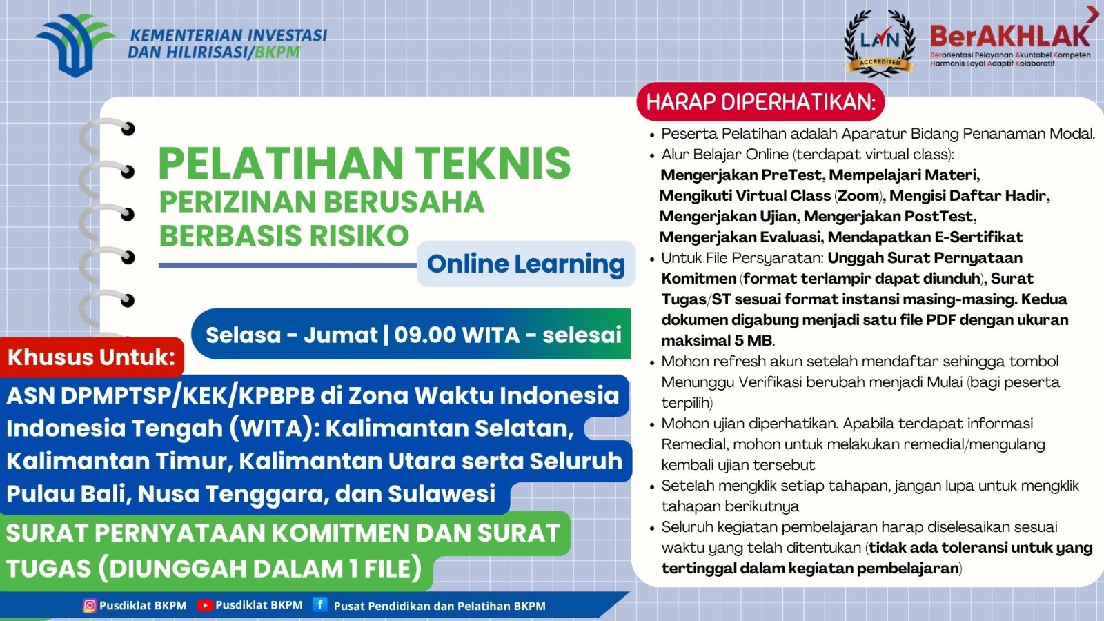 Pelatihan Teknis Perizinan Berusaha Berbasis Risiko - Angkatan IV