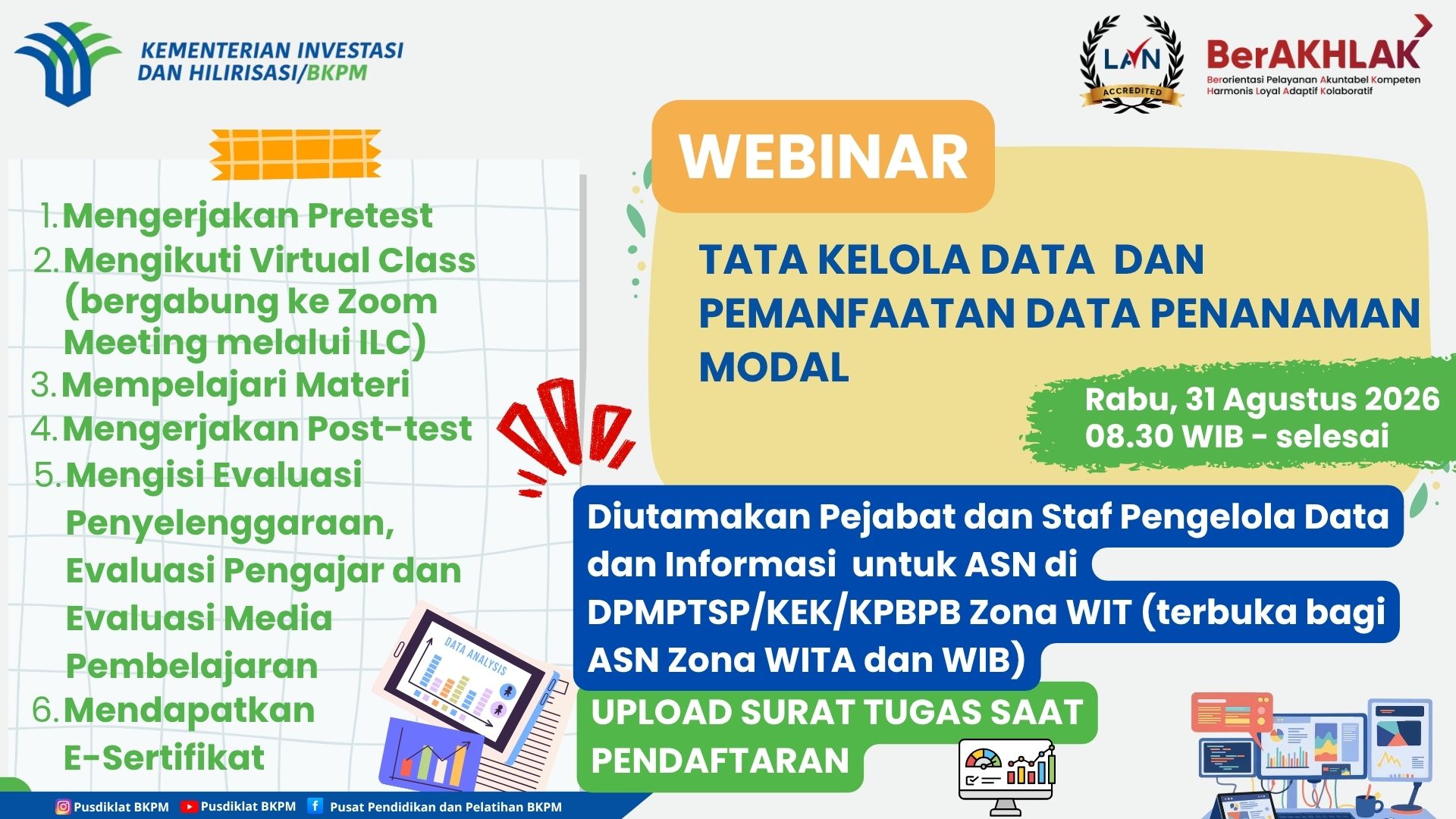 Webinar Tata Kelola Data dan Pemanfaatan Data Penanaman Modal